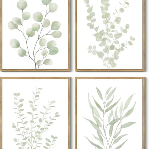 Botanical Eucalyptus Framed Wall Art Set