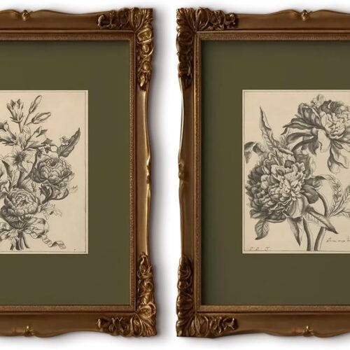 Unframed Botanical Floral Decorative Canvas Wall Art