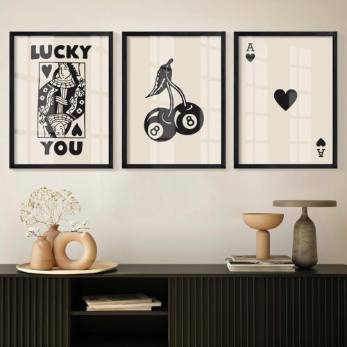 Inspirational Poker Poster Framed Wall Art